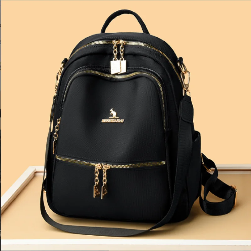 2025 New High Quality Waterproof Oxford Travel Backpacks Women's Fashion Large Capacity Shoulder Bags Totes School Bag Knapsack