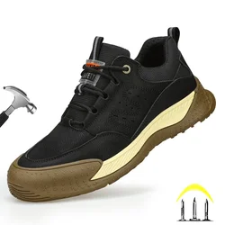 New Light Breathable Sneaker Safety Shoes For Men Non Slip Male Work Boots Steel Toe Cap Anti Puncture Hombre Sneakers