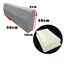 Cement Antique Brick Roadside Mould Garden Path Making Stone Mold 3D Carving Anti-Slip Concrete Plastic Paving Molds 50x30x10cm