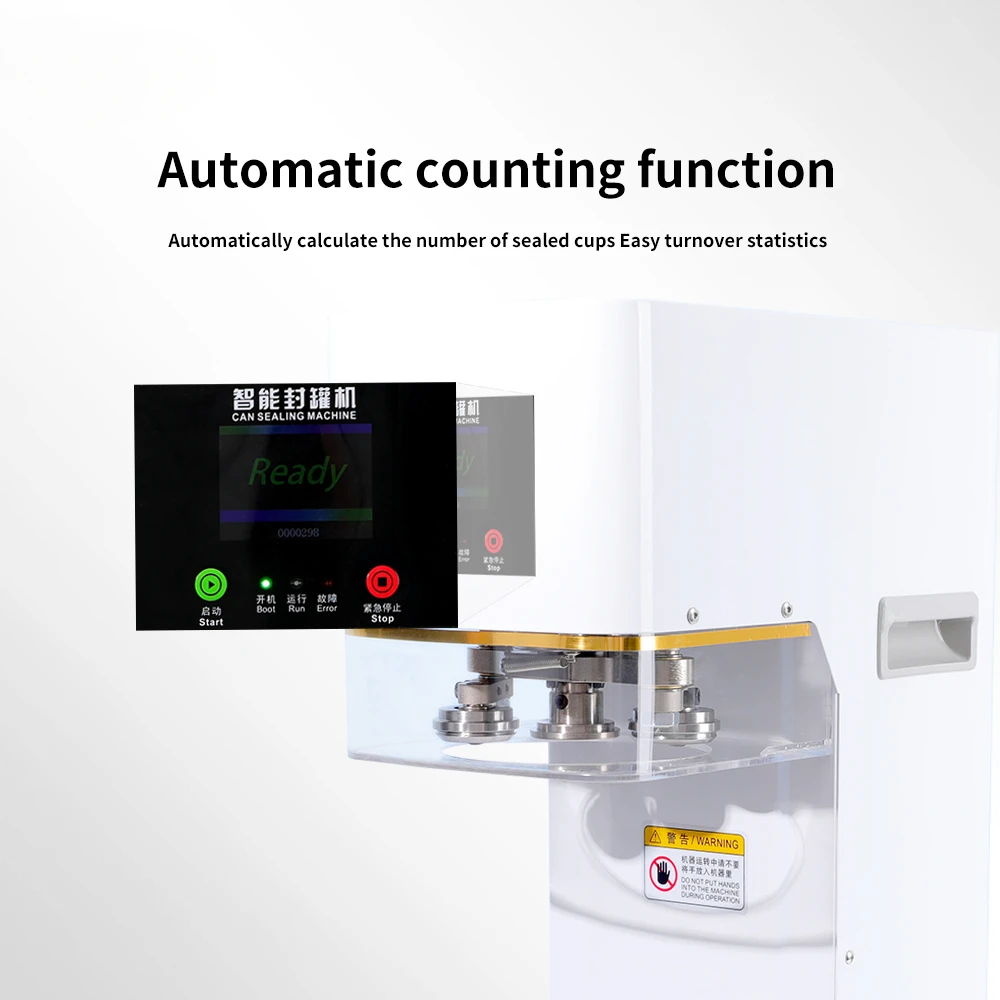 2023 New Factory Direct Sale Fully Automatic Machine Bubble Tea Coffee Soda Can Sealer Machine