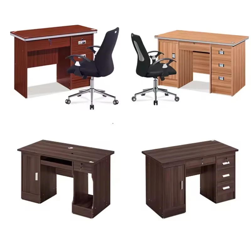 Durable Modern Wooden Desk 3 Drawers Cheap Business Home Business Computer Desk
