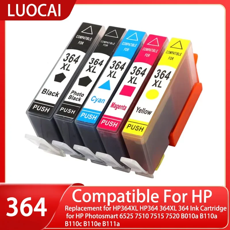 Replacement for HP364XL HP364 364XL 364 Ink Cartridge for HP Photosmart 6525 7510 7515 7520 B010a B110a B110c B110e B111a