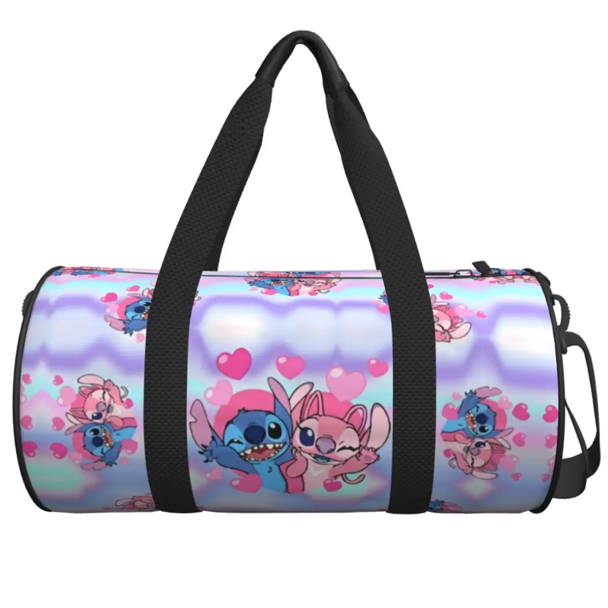 

Stitch Funny Kawaii Sports Bags Swimming Gym Bag Large Capacity Cute Handbags Men Women Design Weekend Fitness Bag