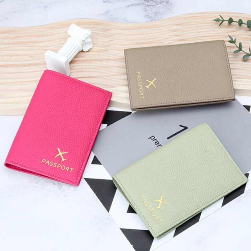 

Passport Holder Ultra Slim Passport Wallet Cow Leather Multi-card Bit Passport Cover Cardholder for Women Men Travel Accessories