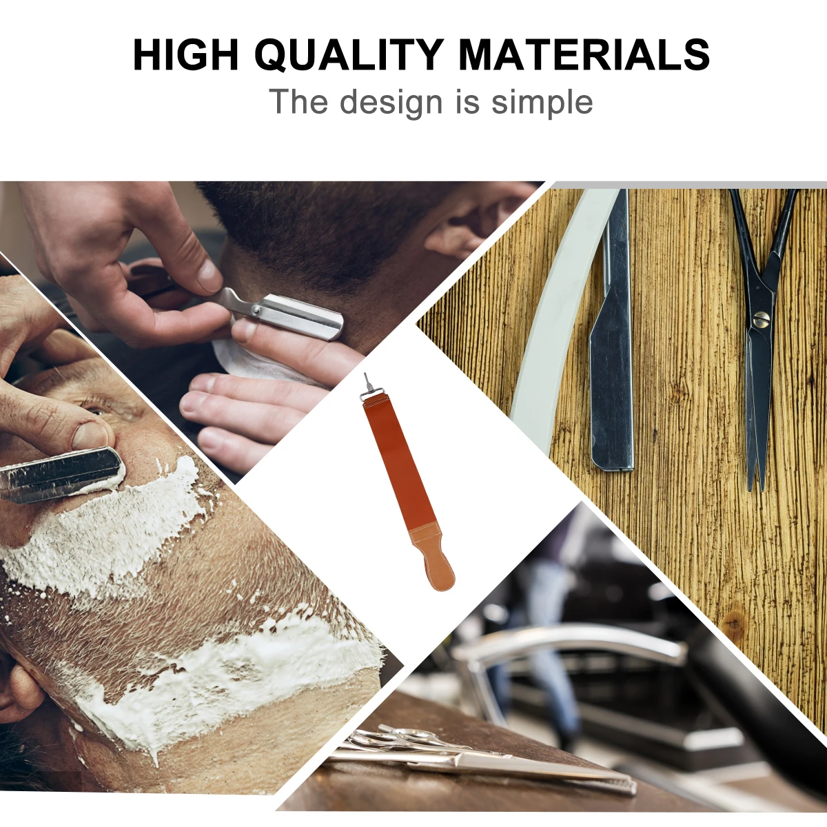 

Razor Sharpening Cloth Strop Honing Sharpener Durable Cowhide Canvas Perfect Shaving Scissors