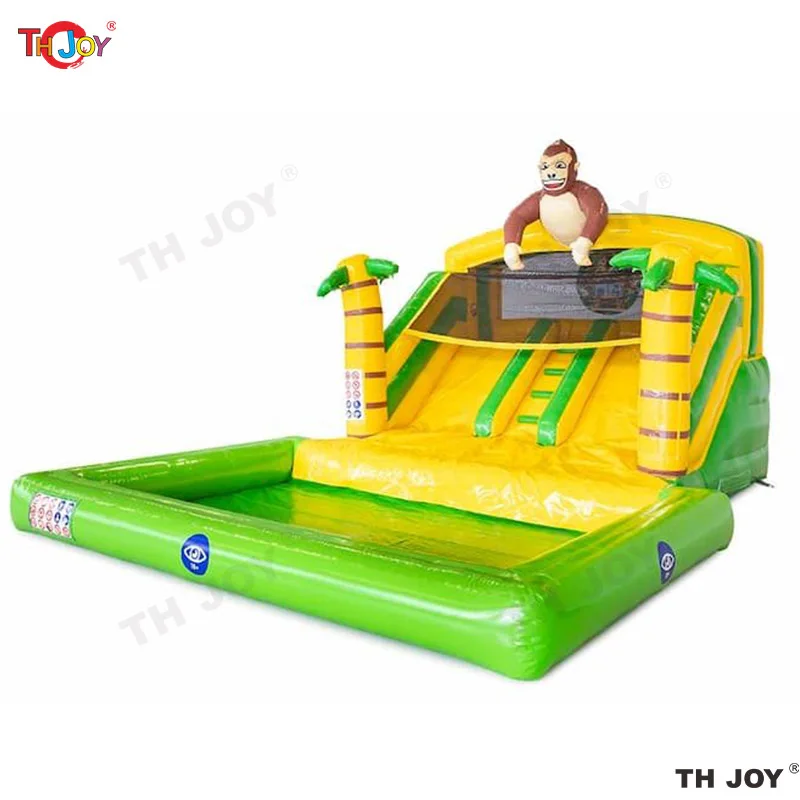 

7x4m Splashy Bounce Jungle Inflatable Slide Bounce House Water Slide