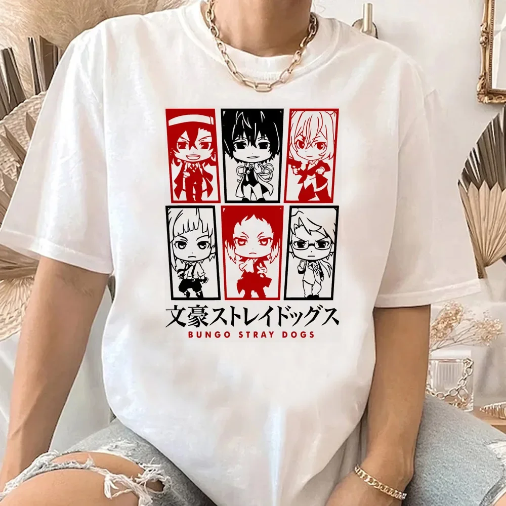 Bungou Stray Dogs Top Tees Female Comfortable Digital Streetwear Retro T-shirt Kawaii Classic Breathable Retro