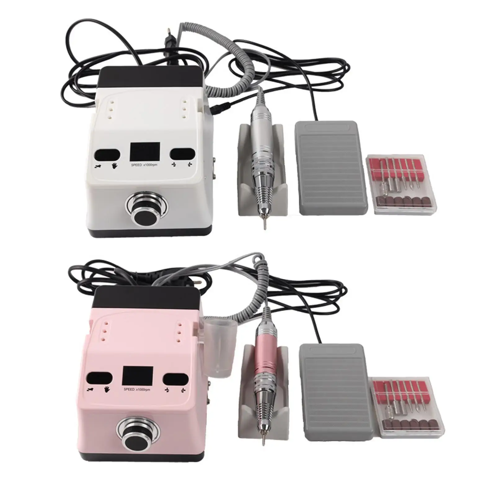 

Electric Nails Drill Kit Fast Removal Salon Home Use Compact Size Professional for Sharpening Drilling Carving Cutting Sanding