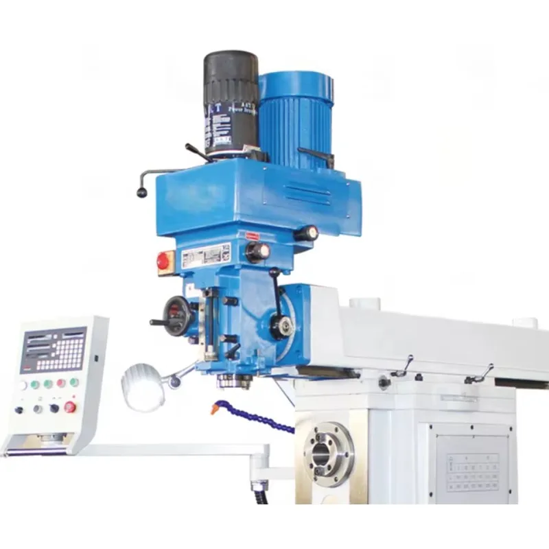 2026HIPOW X6332 Universal Automatic Turret Milling Machine With DRO 1325x320mm Work Table NT40 Spindle Taper