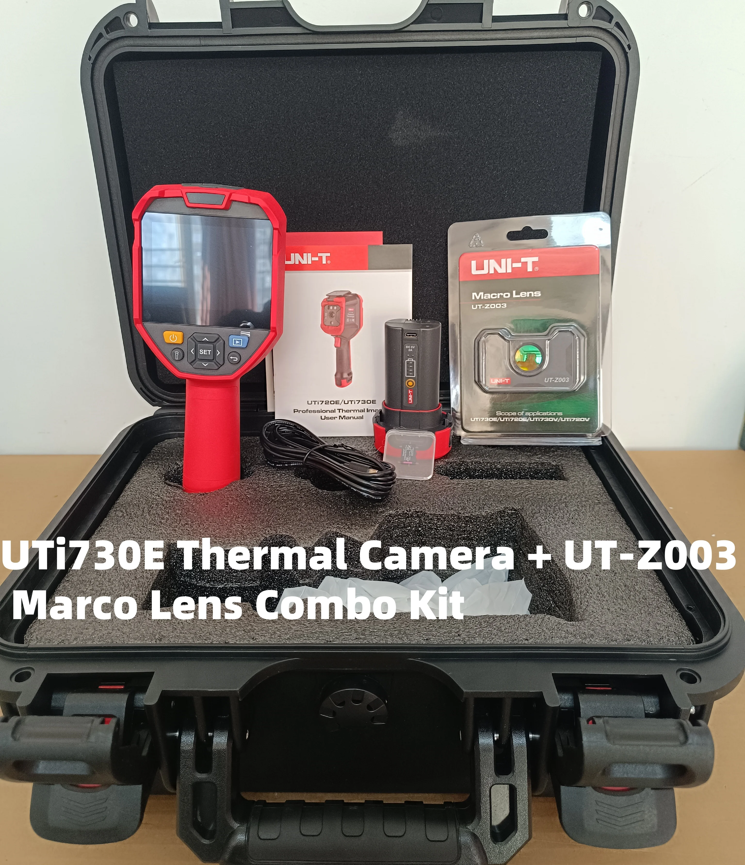 UNI-T UTi730E 320x240 WiFi Thermal Imager UT-Z003 Macro Lens Solar Panel Pipeline PCB Circuit Board Industrial Inspection Camera