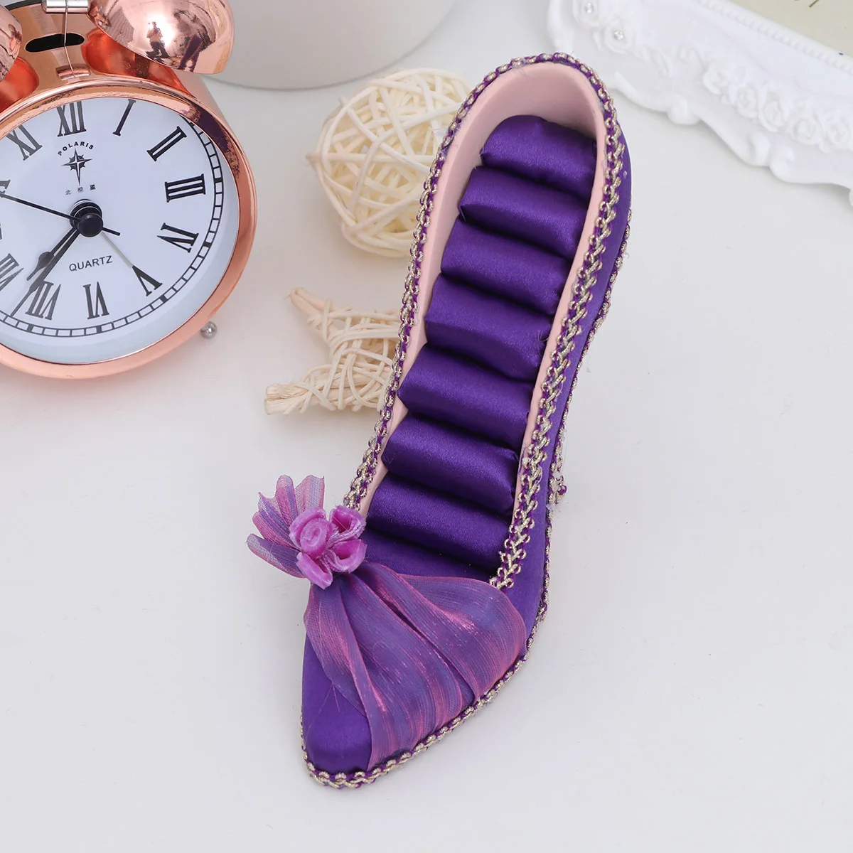 

High Heeled Shoe Storage Rack Earring Display Stand Jewelry Box Holder Organizer