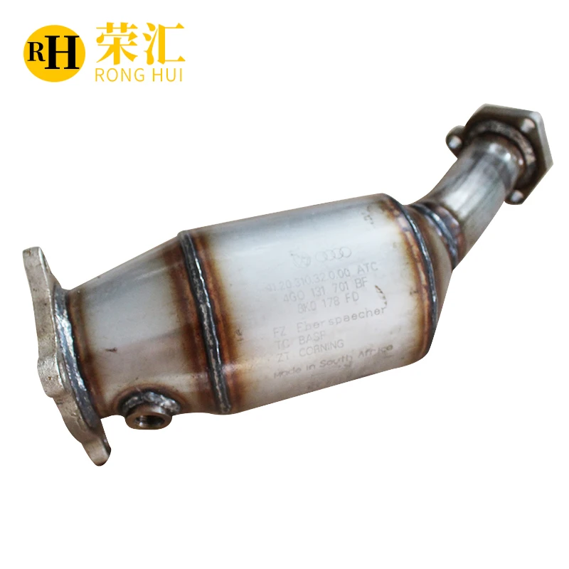 

Fit For Audi A6 2.0T Catalytic Converter With Euro4 Ceramic Catalyst Inside