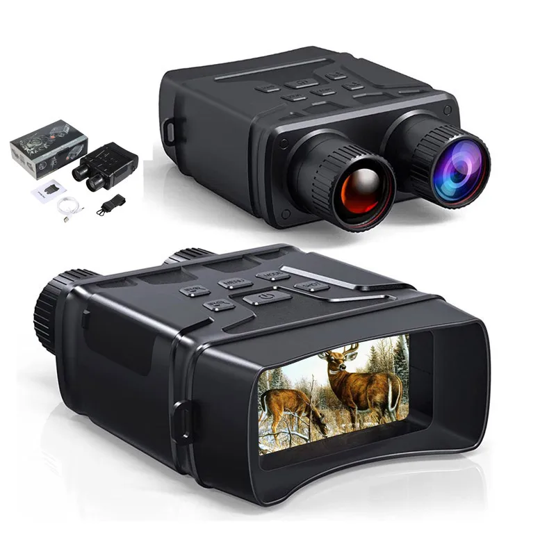 

Night Vision Device1080P Binoculars Darkness HD 5X Digital Zoom Telescope Outdoor Video Infrared Goggles for Hunting Patrol