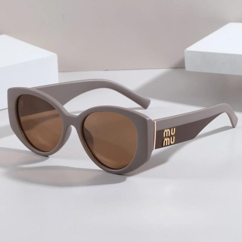 

​​2025 Oval Cat Eye Sunglasses Women, Polarized UV400 Vintage Luxury Oversized Face Slimming, Viral Y2K Driving