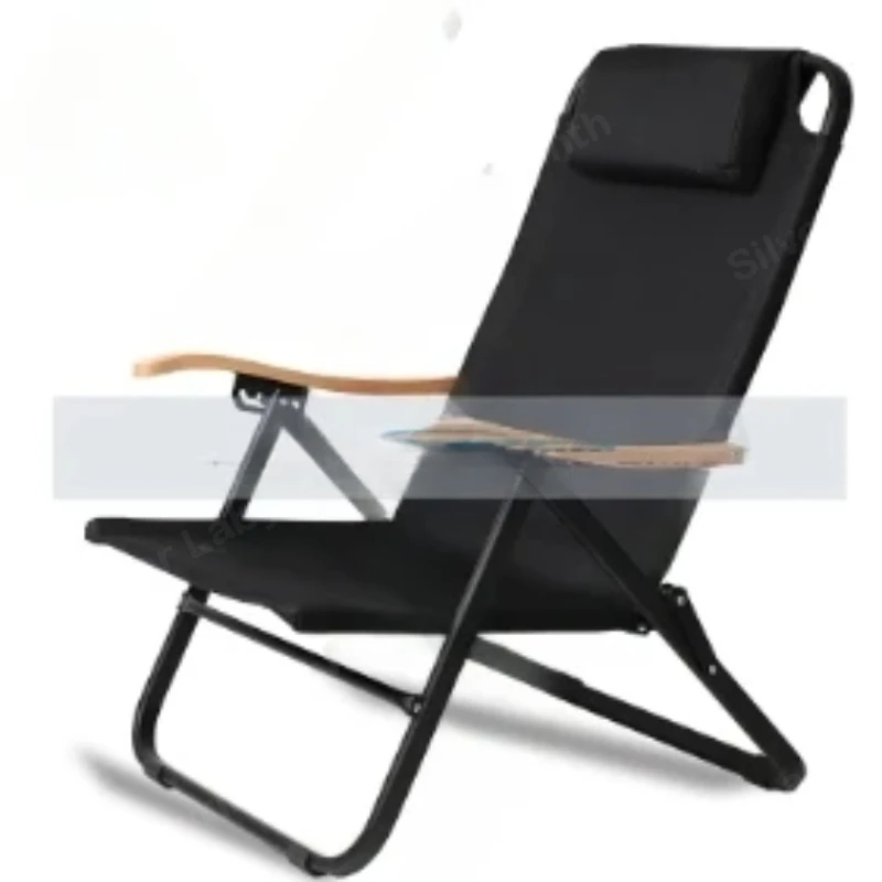 Outdoor Folding Chair Four-gear Adjustment Comfortable Lounge Chair Camping Beach Chair