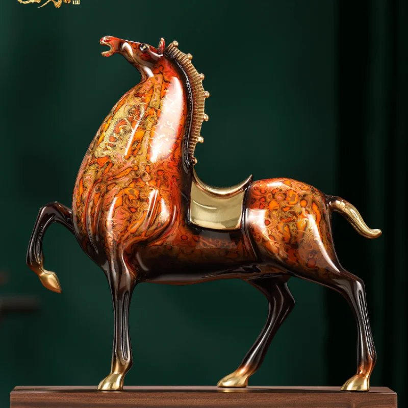 Saga-adorno de cobre para el éxito, artesanía de pintura grande, decoración de armario de vino, oficina, negocios, regalos de inauguración de la casa