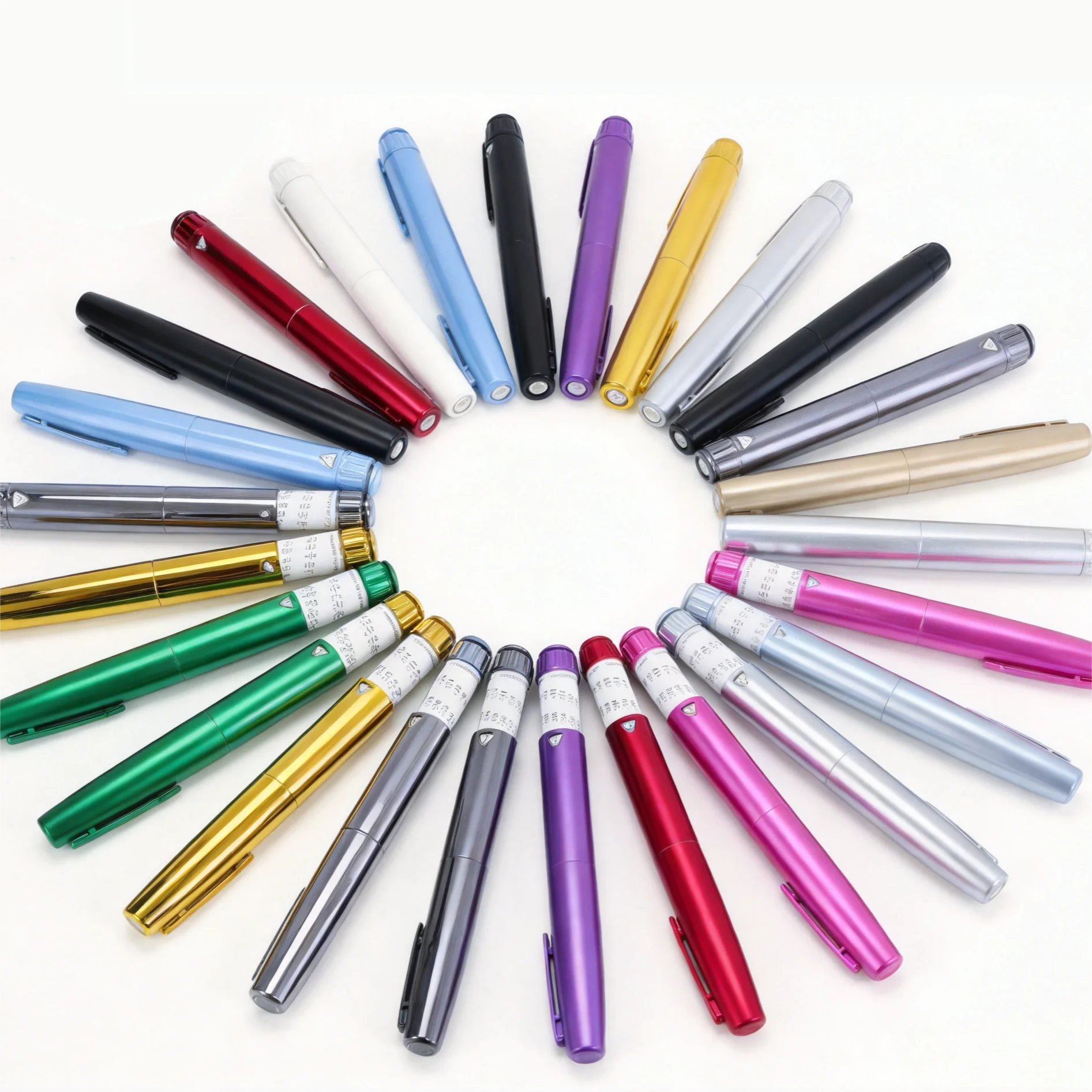 60IU Metal Reusable Peptide Insulin Injection Pen, Precise Adjustable Dosing Injector, Comfort Grip