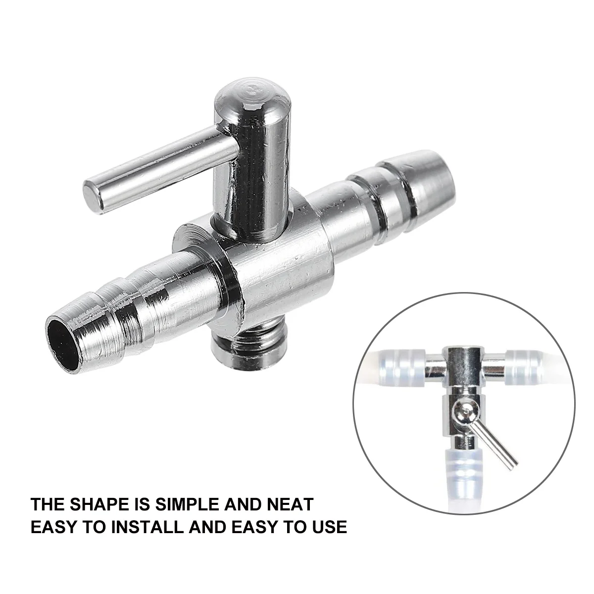 

8 Pieces Regulating Valve Fish Way Lever Single Distributor Splitter Stainless Steel Flow Control Aquarium