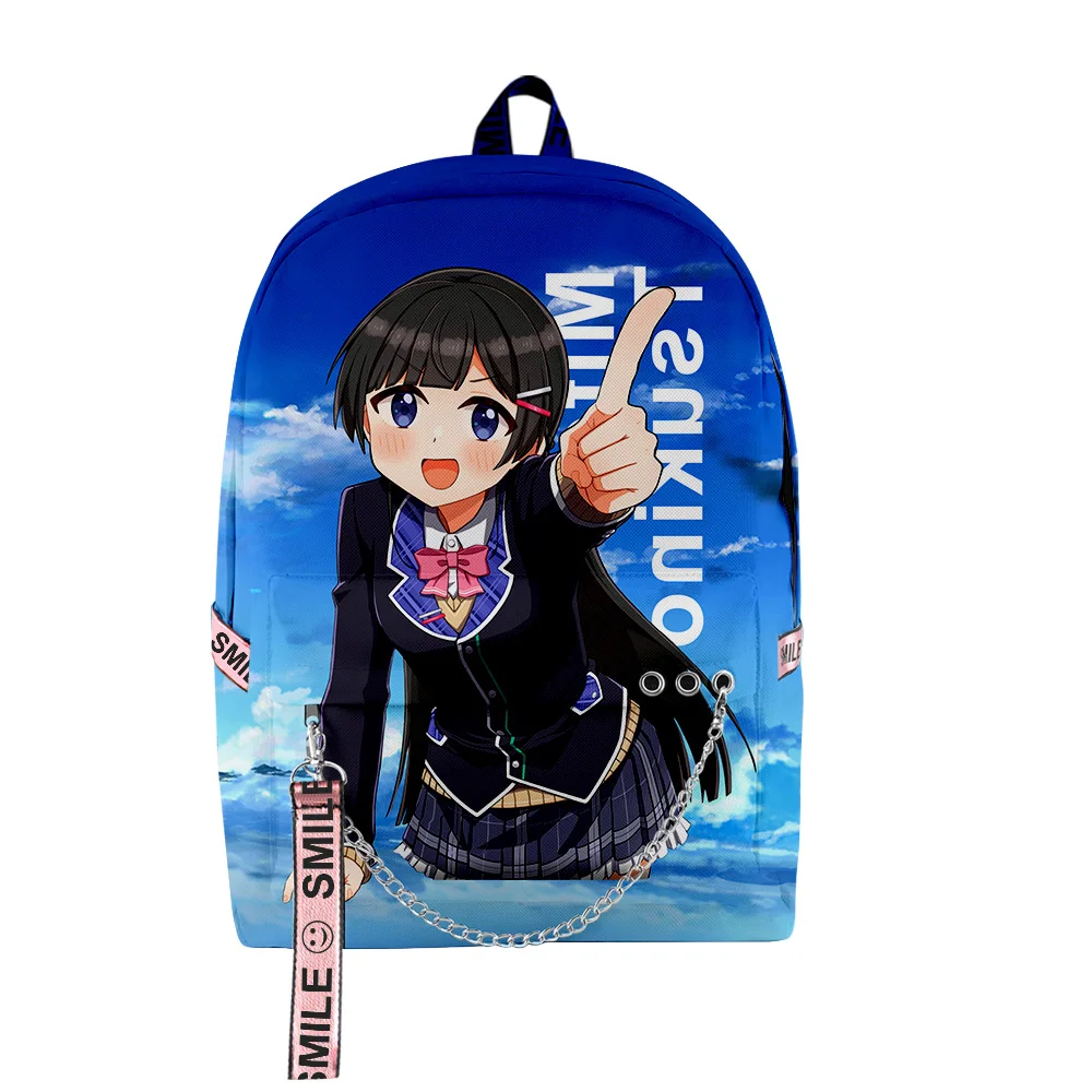 

Fashion Youthful School Bags Unisex Tsukino Mito VTuber Anime Travel Bags 3D Print Oxford Waterproof Notebook Shoulder Backpacks