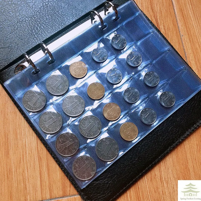 120 Pockets Large-capacity Coin Collection Book Ancient Coin Binder Collection Album Royal Commemorative Volume Folder Hold