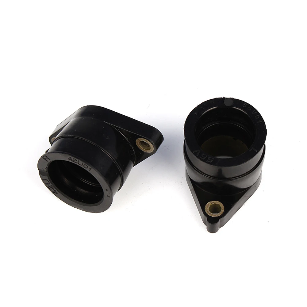 2pcs Motorcycle Carburetor Interface Intake Manifold Adapter Joint Boots Set for Yamaha TT350 1986 1987  XT350 1985-2000