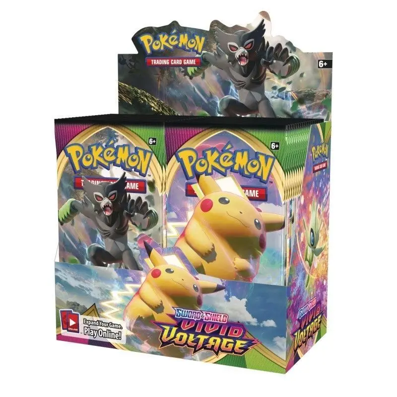 Cartes Pokémon Pikachu Brillantes et Évolutions Anglaises, Boîte de Booster, Jeu de Collection, Jouets pour Enfants, 360 Pièces