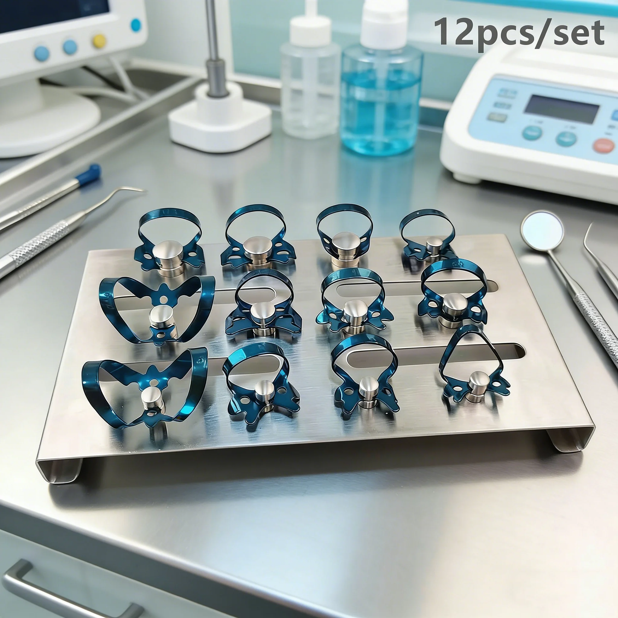 

Стоматологические зажимы Зажимы для резиновой плотины Восстанавливающие эндодонтические зажимы для плотины Листы Держатель лотка из нержавеющей стали Материалы для стоматологии