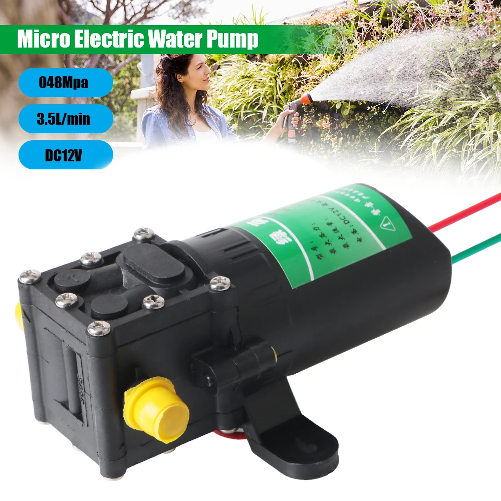 3,5 L/min Micro Hochdruck Membran Wasser Spray Auto Waschen Langlebig Landwirtschaft Elektrische Wasserpumpe Sprayer Zubehör DC12V