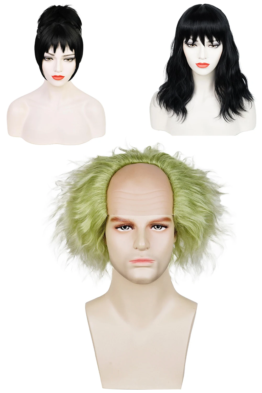 Lydia Angel Movie Halloween Cosplay Perucas para Mulheres e Homens, Acessórios Fantasias, Representação, Cabelo, Fantasia, Adereços para Festa, Fantasia, Atacado, 2024