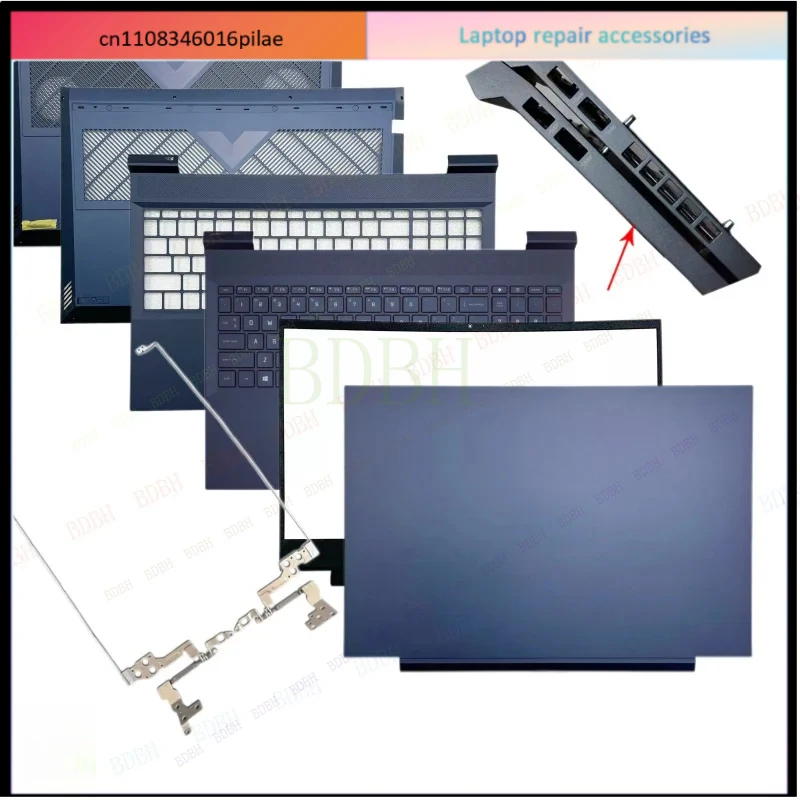 New For HP 7/8 Victus 16-D 16-E TPN-Q264 Back Cover/Front Bezel/Palmrest/Bottom blue