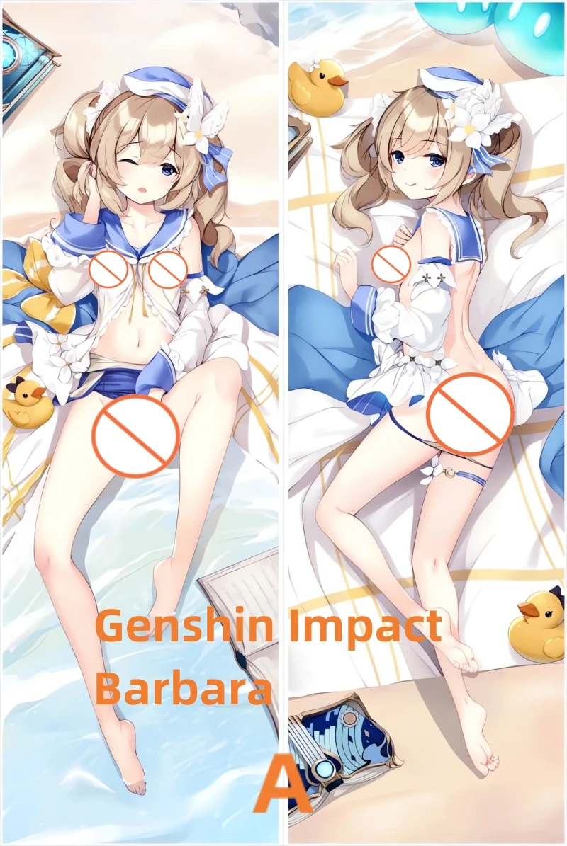 

Dakimakura Anime Pillow Case Genshin Impact Barbara Double-sided Print Of Life-size Body Pillowcase Gifts Can be Customized