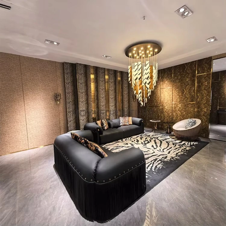 &Luxury Furniture Italian Designer Leather Sofa Luxury Sofas Italian Modern Luxury Living Room Sofa Set Furniture