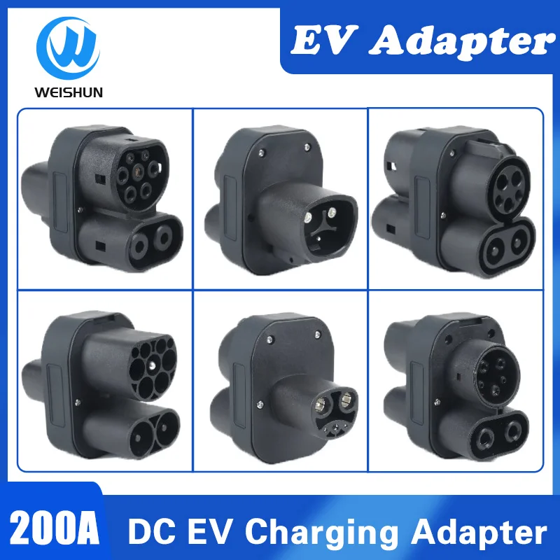 

200A Tesla to CCS1 CCS2 EV Adapter DC Charging Pile CCS1 to CCS2 Tesla is suitable for Model XYS car 1000V 200KW car accessories