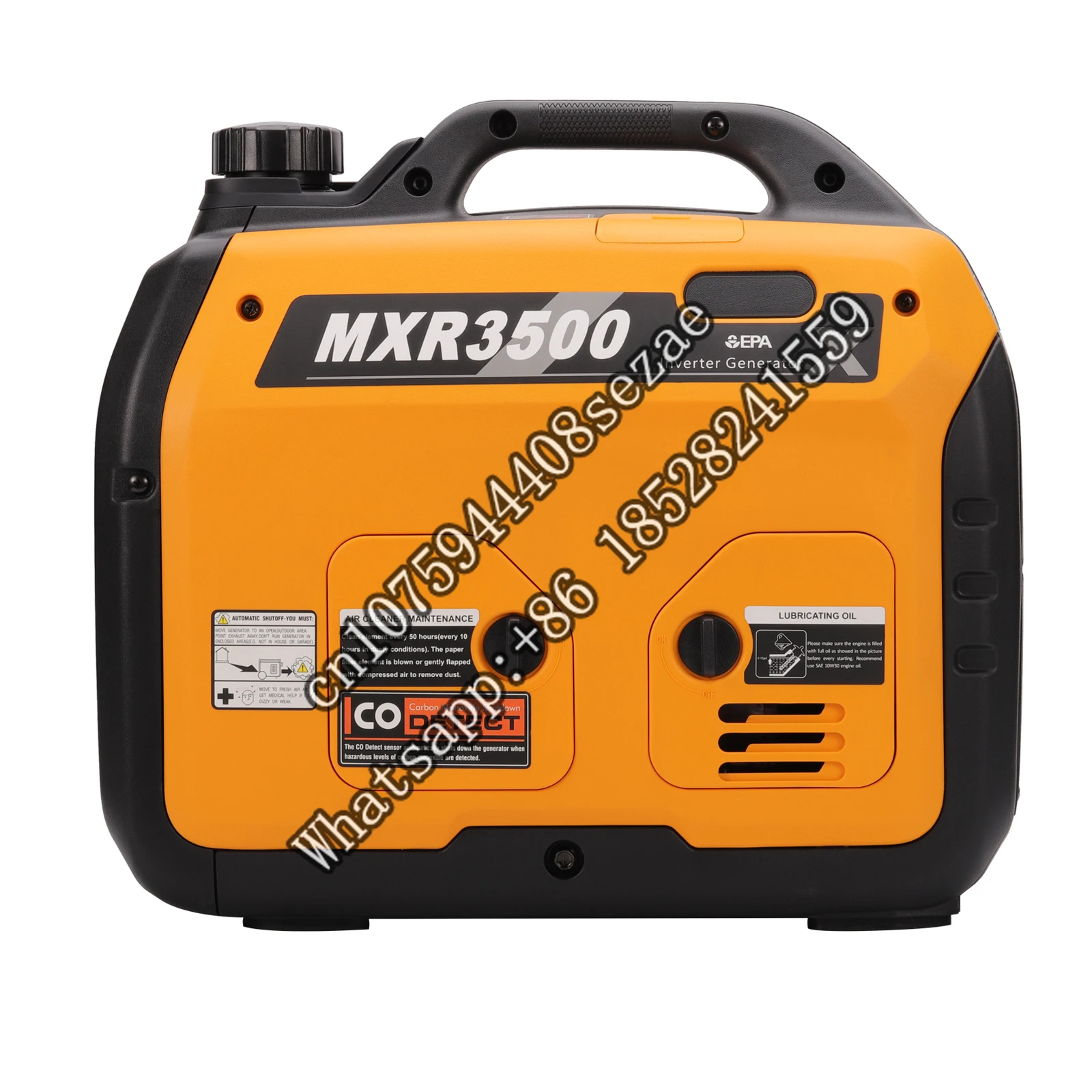 

Portable Inverter Generator 3.0KW Running 3.3KW Max 120V Gasoline Powered RV Travel Home Backup US Plug