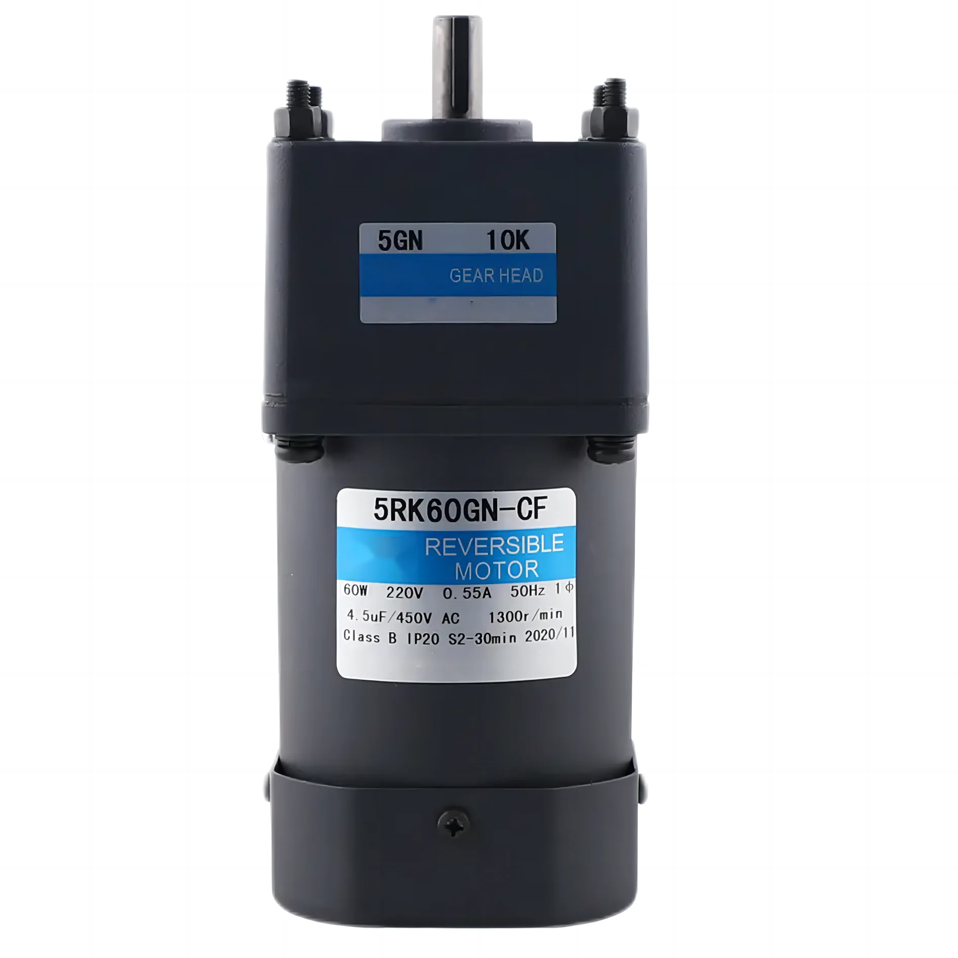 

90mm Ac Reversible Gear Motor 40W 60W 90W 120W 140W High Torque 110V 220V Reduction Ratio 1:3~18 20~36 40~200 1250/1550rpm