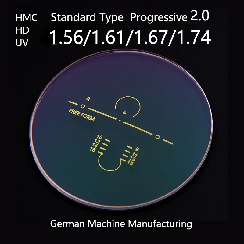 

Прогрессивные многофокальные линзы высокого разрешения 1,56 1,61 1,67 1.74 1 пара оптические линзы для близорукости и дальнозоркости для мужчин и женщин