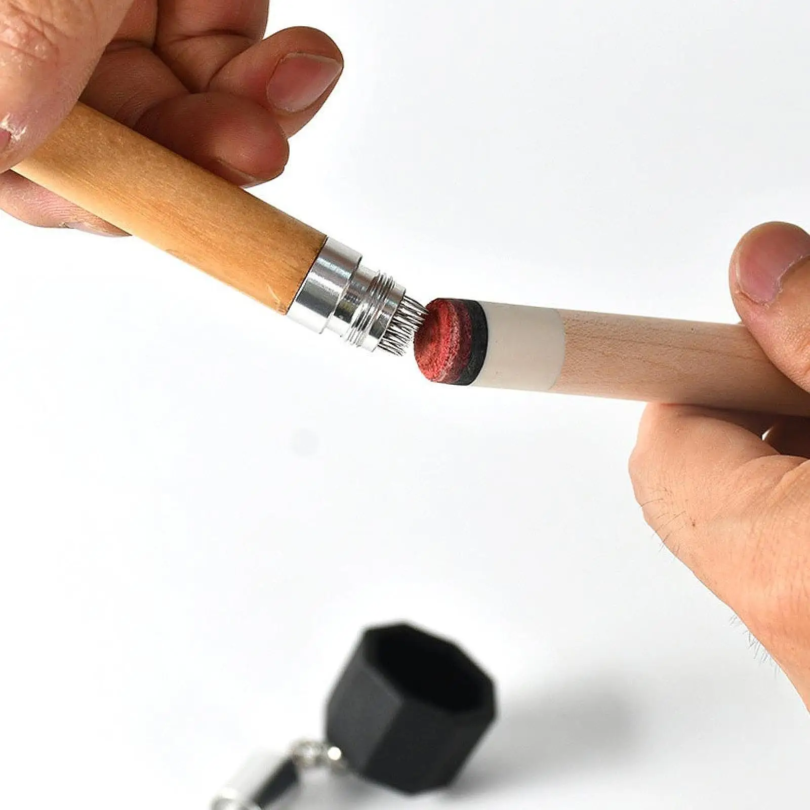 

Держатель для мела для бильярда, ценник для наконечника кия, легкий инструмент для наконечника кия для бассейна, снукера, спортивные аксессуары, детали, держатель для мела для снукера