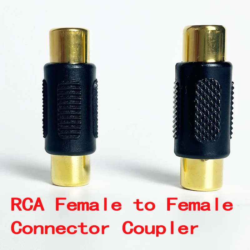 

4/20/40PCS RCA Female to Female Audio Video Jack Adapter - Straight Coupler for Phono & CCTV Cable Extension
