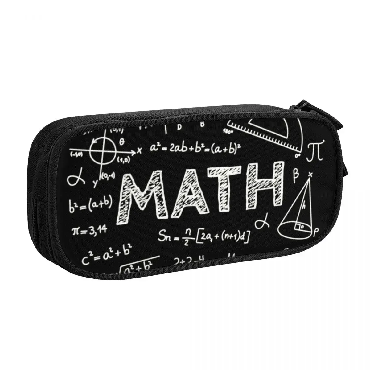 Custom Cute Physicist Math Teacher Pencil Case for Boys Gilrs Large Storage Nerd Mathematician Pencil Bag School Accessories