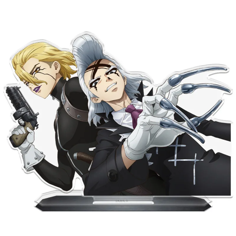 Dr.STONE أنيمي الاكريليك حامل كيمونو/الشطرنج/زخرفة مزدوجة Ishigami Senkuu الشكل مجموعات الهدايا