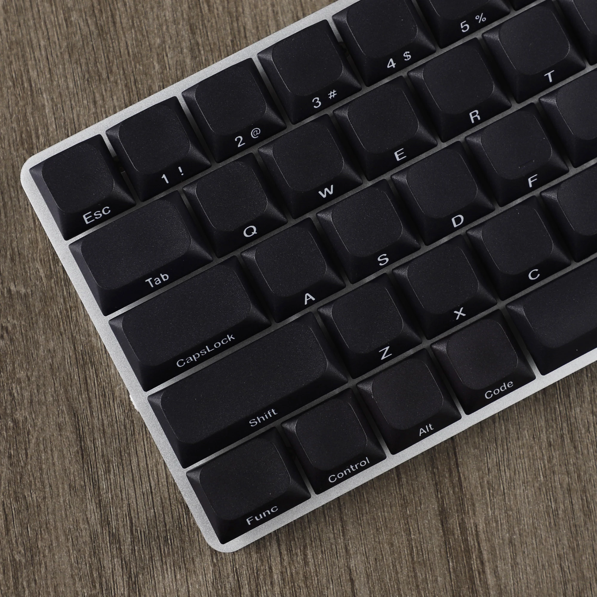 YMDK Black White  Slim Low profile MX PBT Keycap   Side Print Dye Sub for Nuphy 61/64/75/87/96/104 Mechanical Keyboard