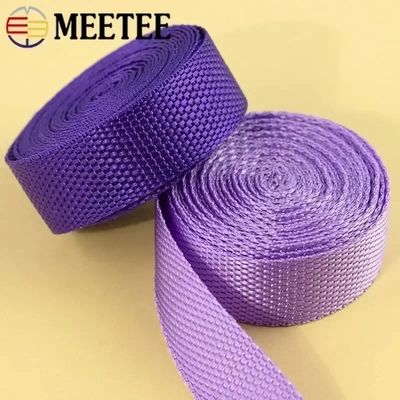 5Meters 20-50mm PP Polypropylene Webbing Tapes for Strap 1.1mm Thick Nylon Bag Safety Belt DIY Clothes Sewing Accessories