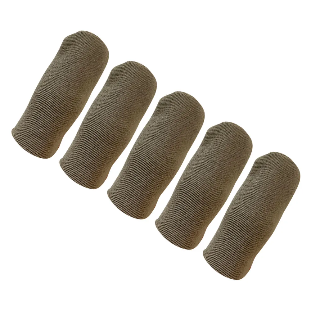 

5Pcs Sweatproof Finger Sleeves Anti-Slip Screen Touch Phone Game Playing Accessory Game Finger Cover Silver Grey Ultra-Thin