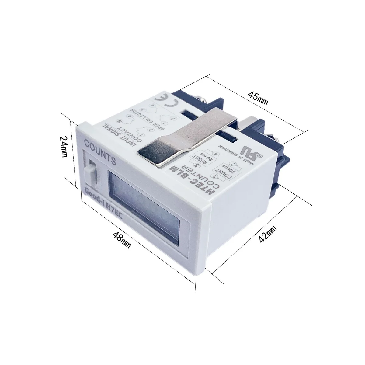 Contador electrónico Digital multifuncional para venta de H7EC-6, contador de horas sin voltaje, profesional
