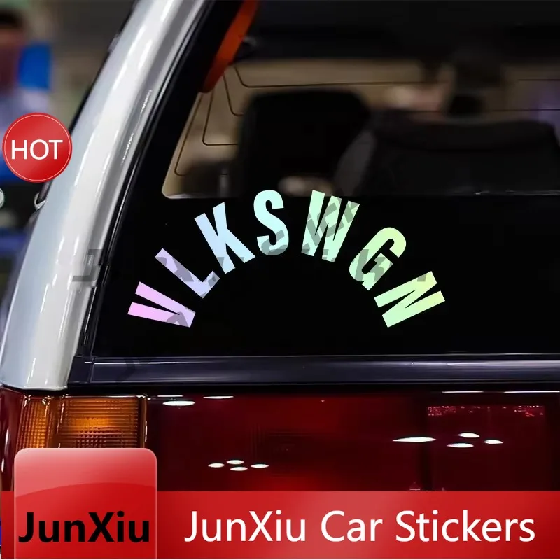 VLKSWGN Rear Wiper Window Car Stickers German Vinyl Text Style Decals for RV Truck Campervan Caravan Styling