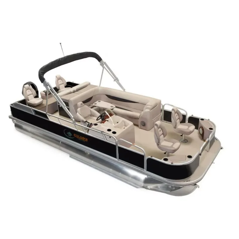 Customized 2025Luxury Catamaran Yacht 15ft to 30ft Aluminum Pontoon Boat for Drifting for Sale