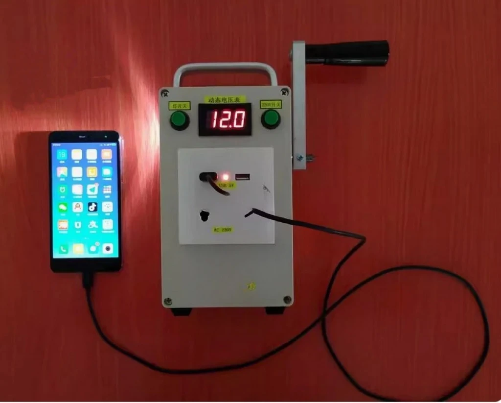 Hand generator Portable power supply Emergency charger Hand tool