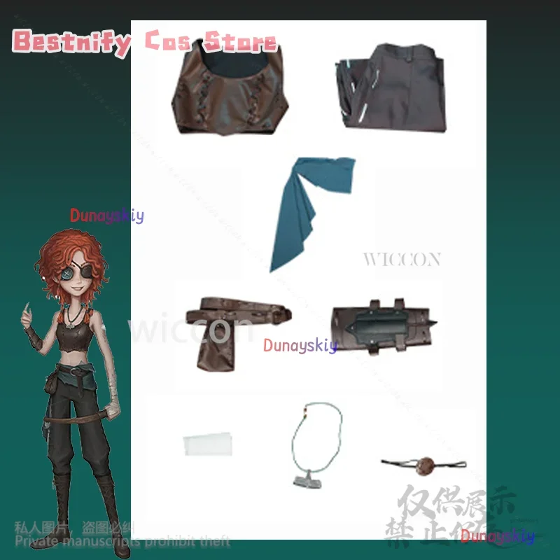 CosplayGame Identity V Archer Cosplay Anime Jirai Kei Girls Costume Eye Patch Sexy Uniform Pants For Woman Halloween Party Custo