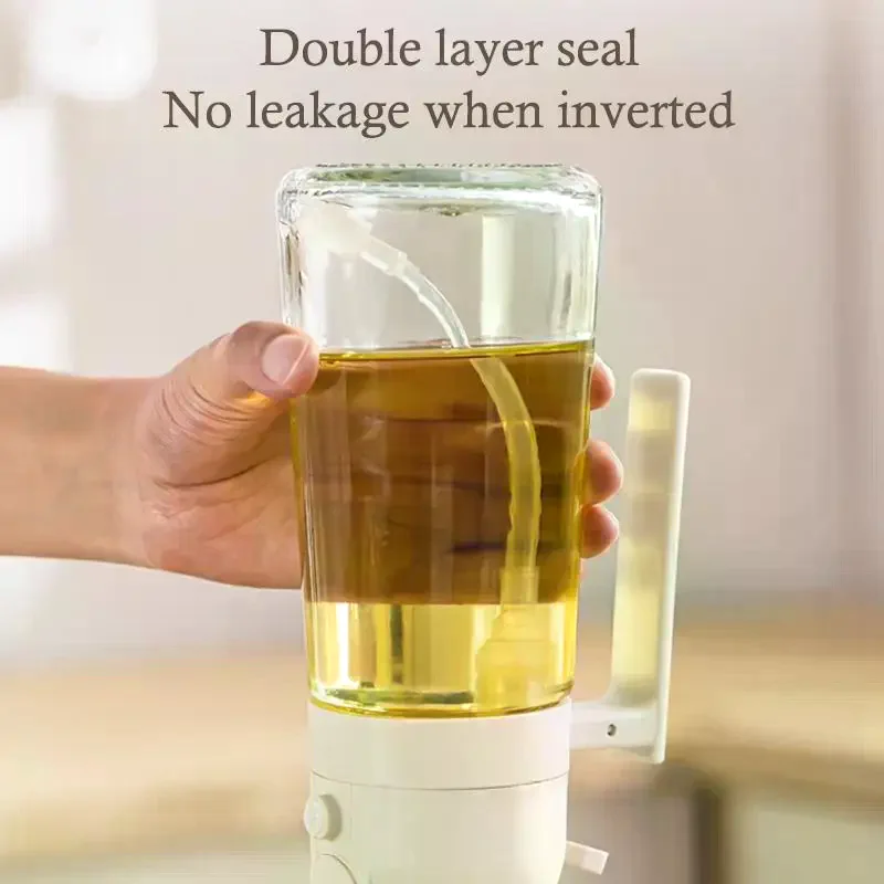 2in1 Kitchen Spray Oil Dispenser Oil Sprayer Polisher Or Only Brush Spray for Air Fryer Salad Grilling Roasting Cooking Kitchen