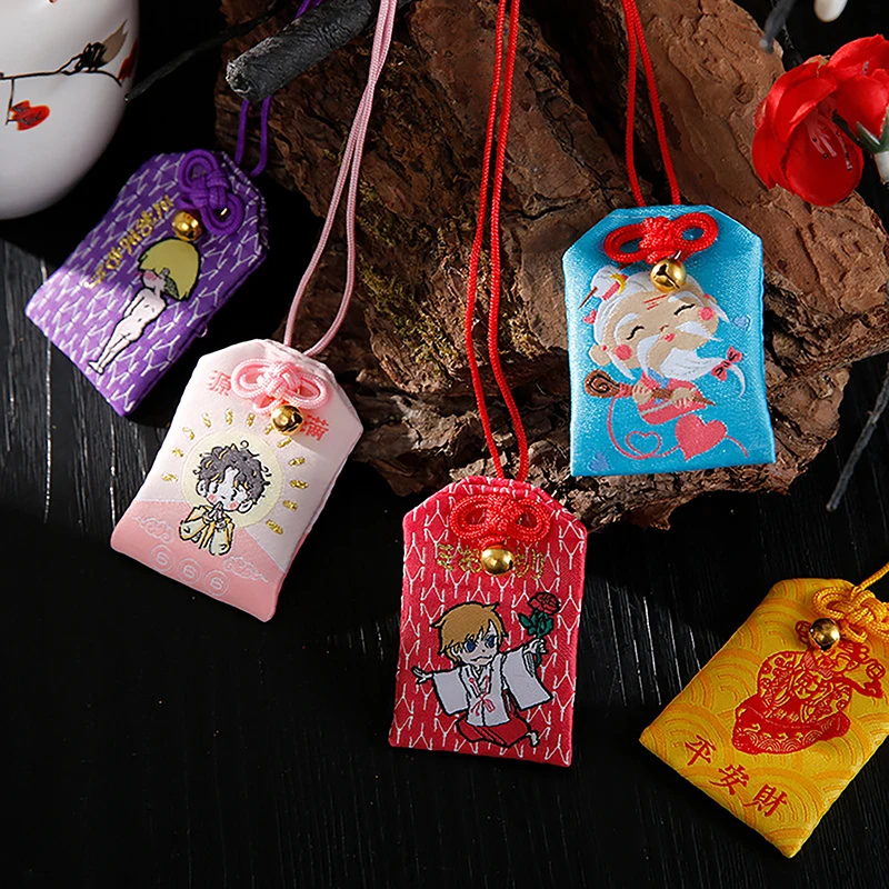 Kid Gift Pendant New Classic Japanese Prayer Imperial Amulet Omamori Fortune Success Work God Of Wealth Cartoon Blessing Bag